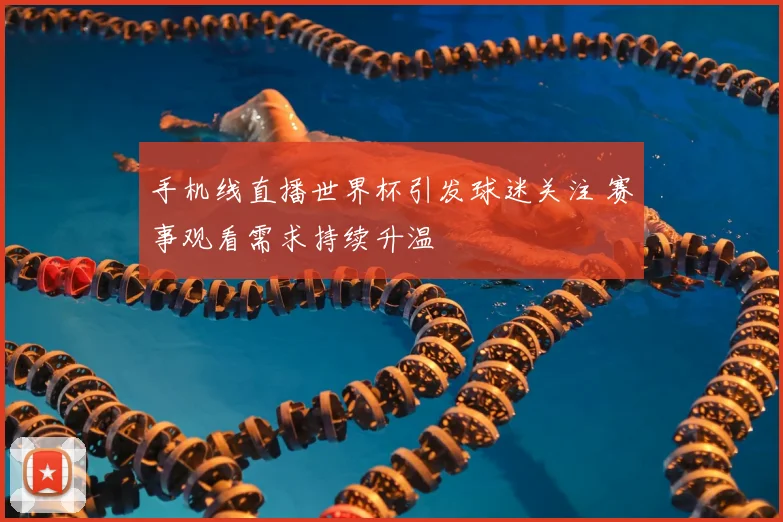 手机线直播世界杯引发球迷关注 赛事观看需求持续升温
